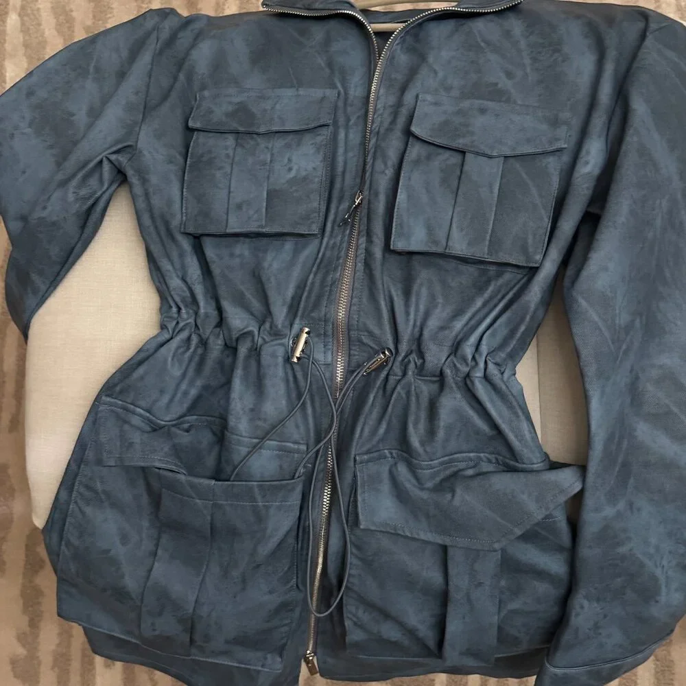 Maniere De Voir Faux Leather Dress - Picture 4 of 4